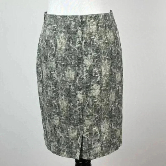 MM Lafleur noho crackle pencil skirt 2 black cream - Picture 8 of 8